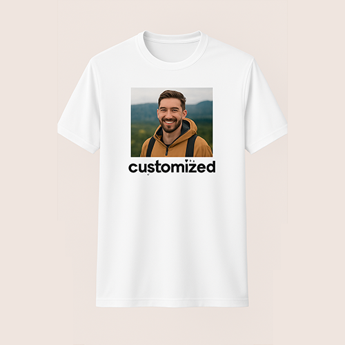 Dry Fit White Round Neck